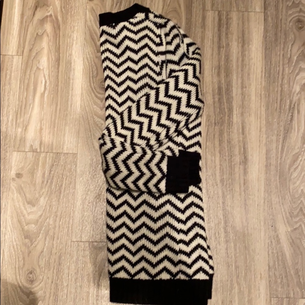Black and white cardigan